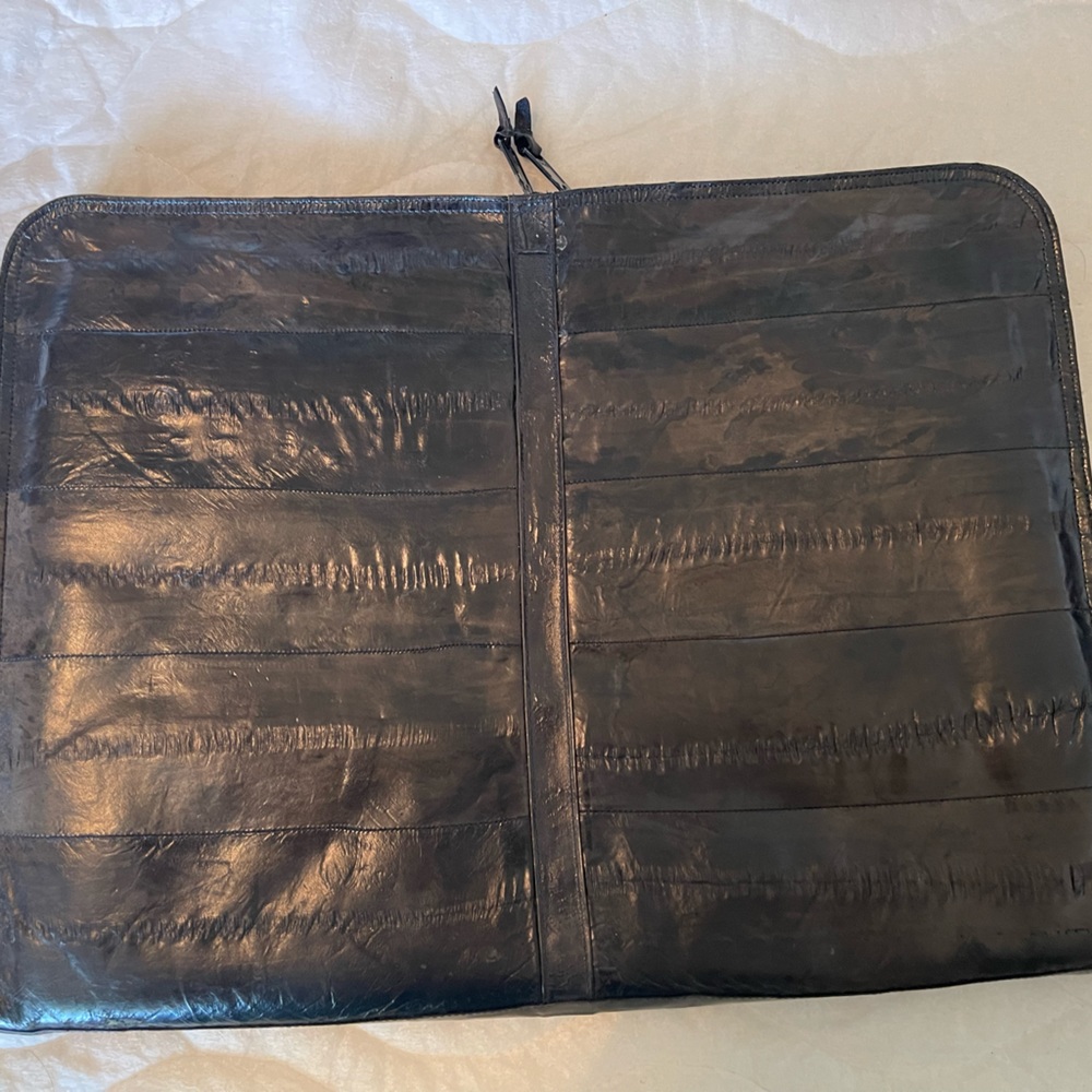 Black Snakeskin Briefcase